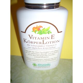 Körper Lotion Vitamin E (Dermatologisch getestet